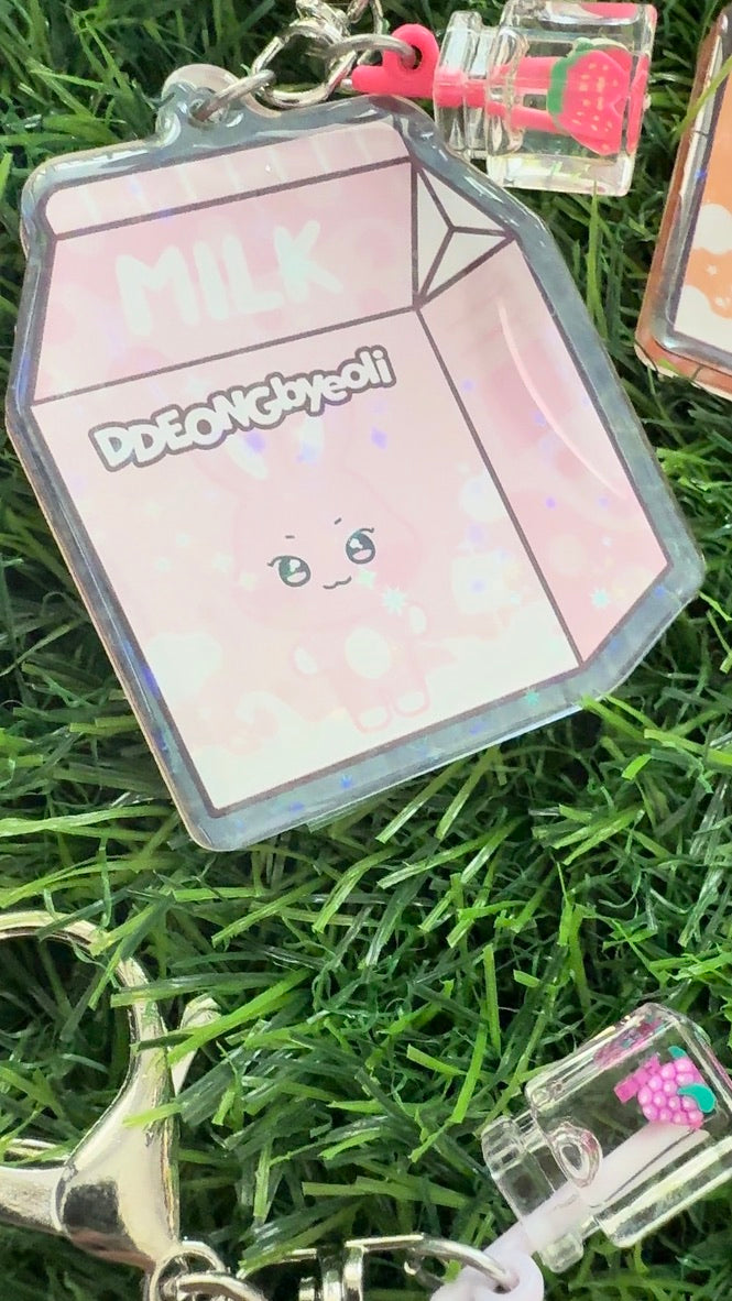 Ateez Aniteez Milk Keychain