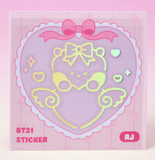 BT21 minini Ribboned U Hologram Sticker