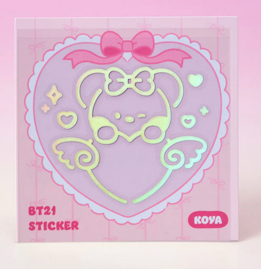 BT21 minini Ribboned U Hologram Sticker