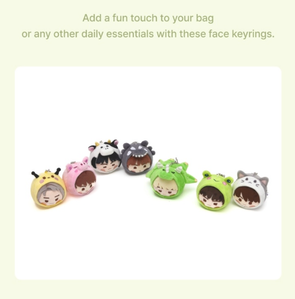 BTS - 2025 BTS FESTA OFFICIAL MD BTS ISLAND: IN THE SEOM FACE KEYRING