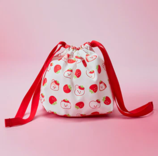 BT21 - STRAWBERRY PARTY STRING POUCH
