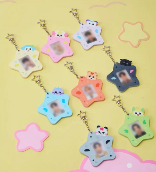 PRE-ORDER: ATEEZ - MIGHTEEZ WONDER ROOM POP UP OFFICIAL MD ID PHOTO CARD HOLDER KEYRING