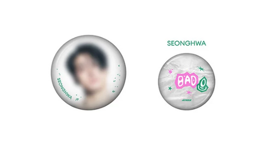 PRE-ORDER: ATEEZ - GOLDEN HOUR : PART.5 POP UP OFFICIAL MD CAN BADGE SET