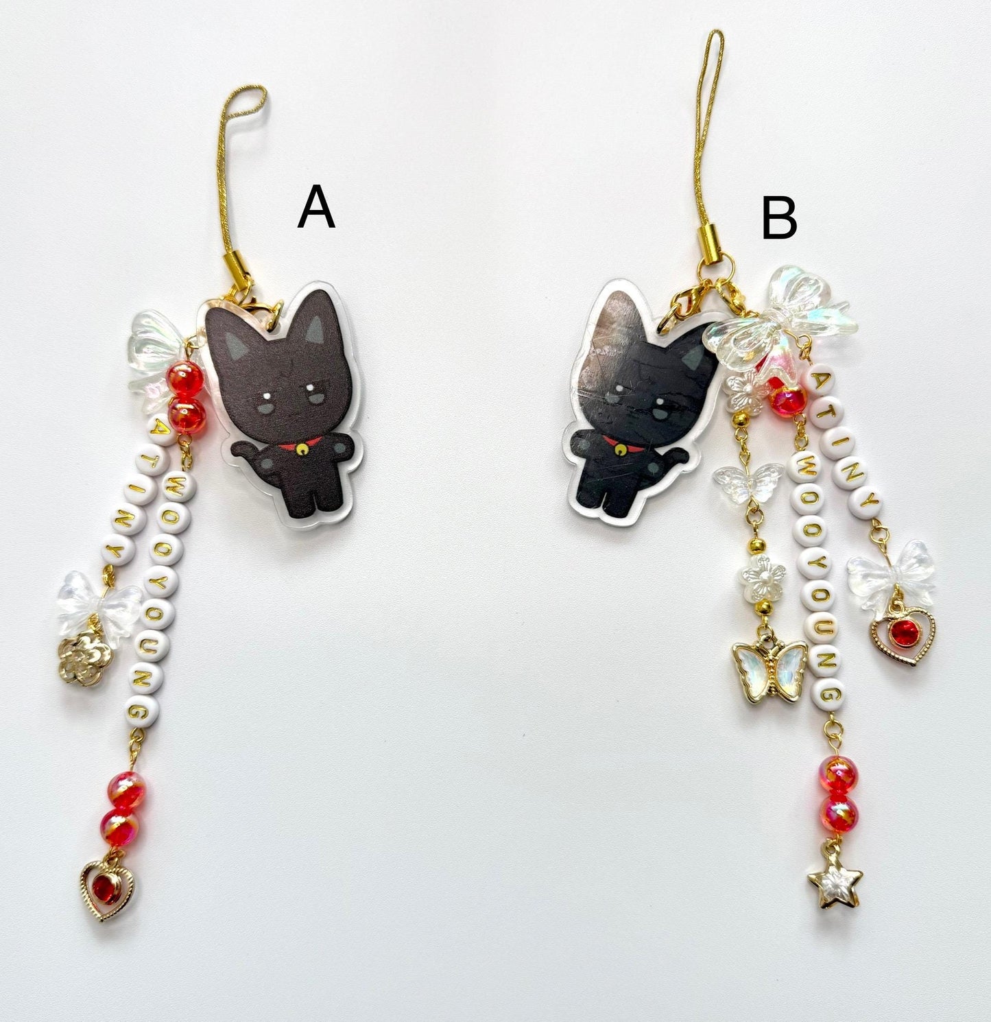 Ateez Lightstick/phone charms with Aniteez characters