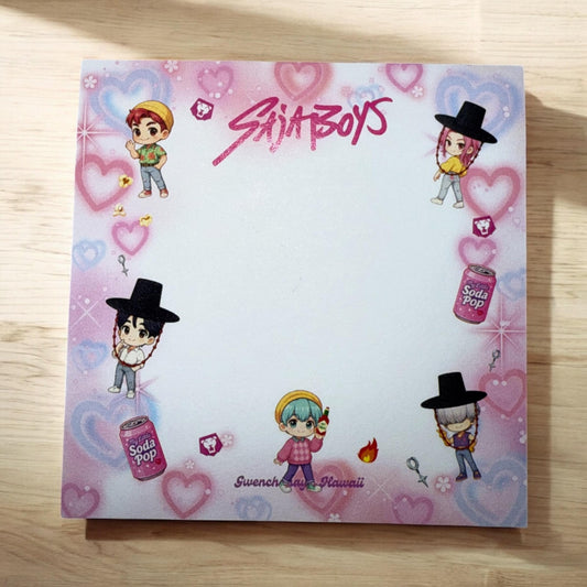 Saja Boys K-pop Demon Hunters Sticky Notes