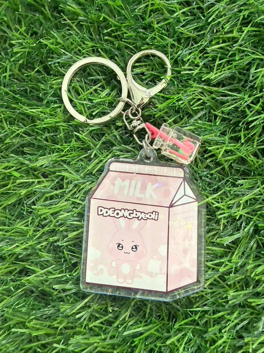 Ateez Aniteez Milk Keychain