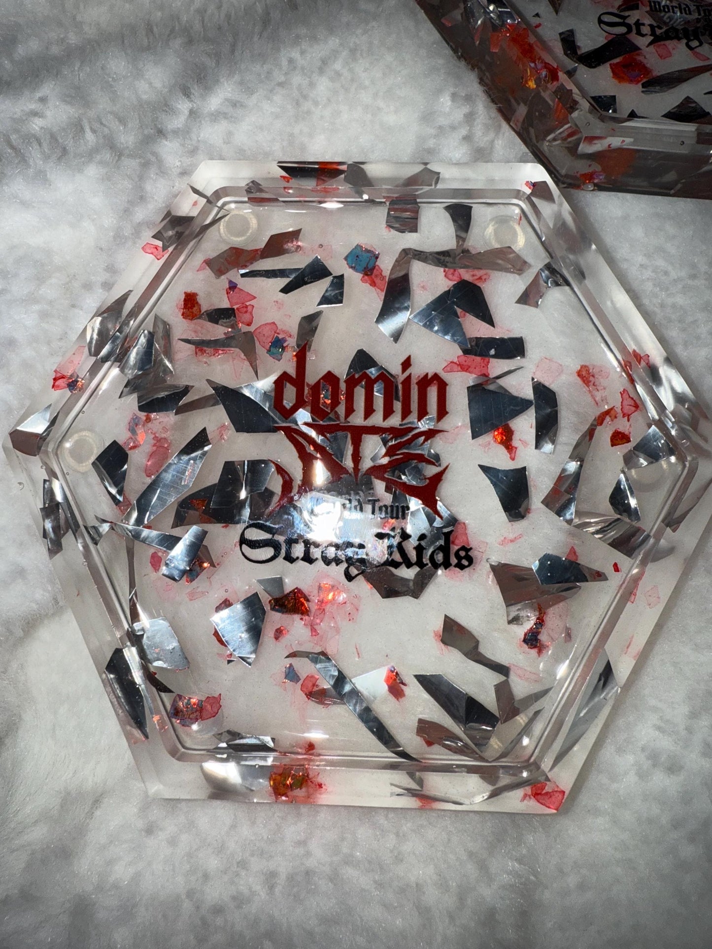 Stray Kids Dominate Concert Confetti Trinket Tray/Coaster