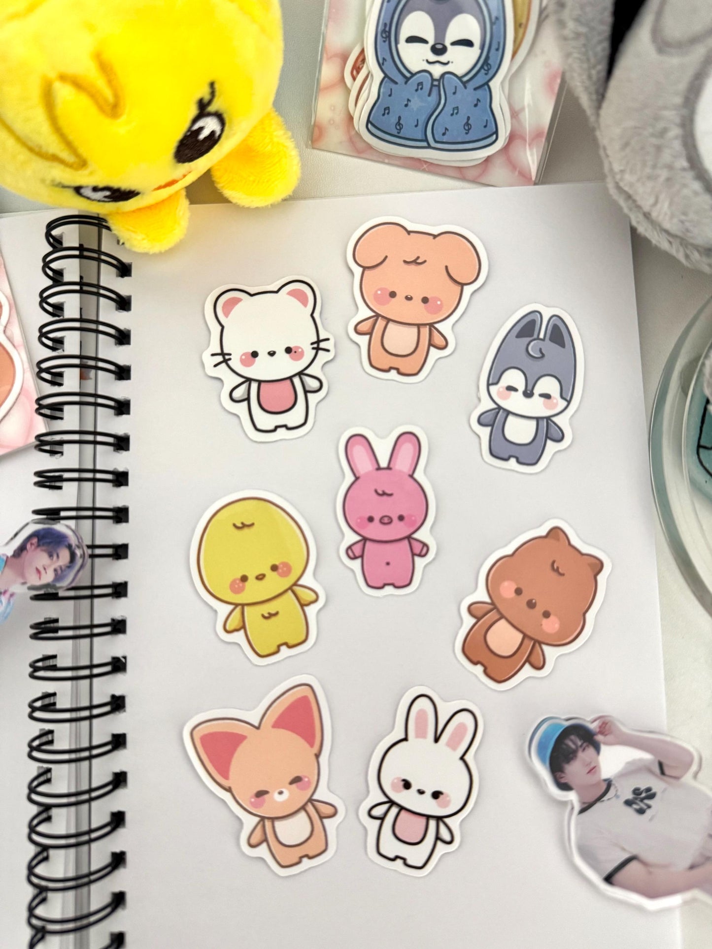 Stray Kids OT8 Cute Baby Sticker Pack
