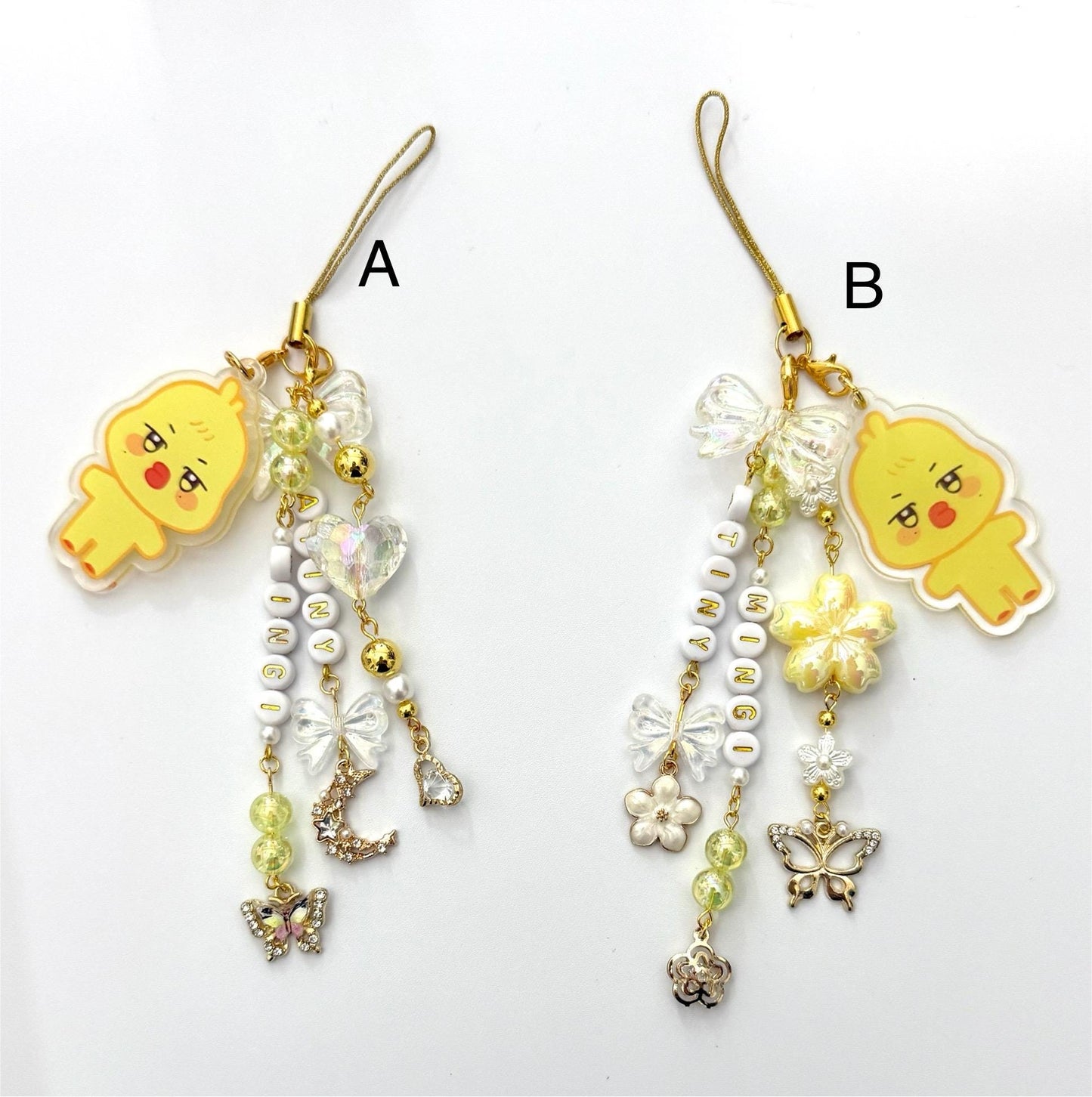 Ateez Lightstick/phone charms with Aniteez characters