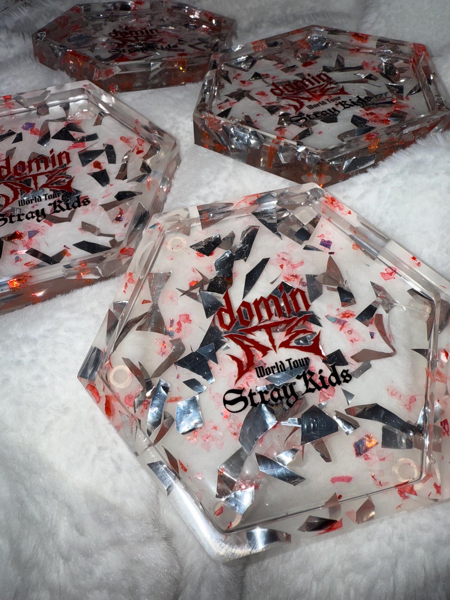 Stray Kids Dominate Concert Confetti Trinket Tray/Coaster