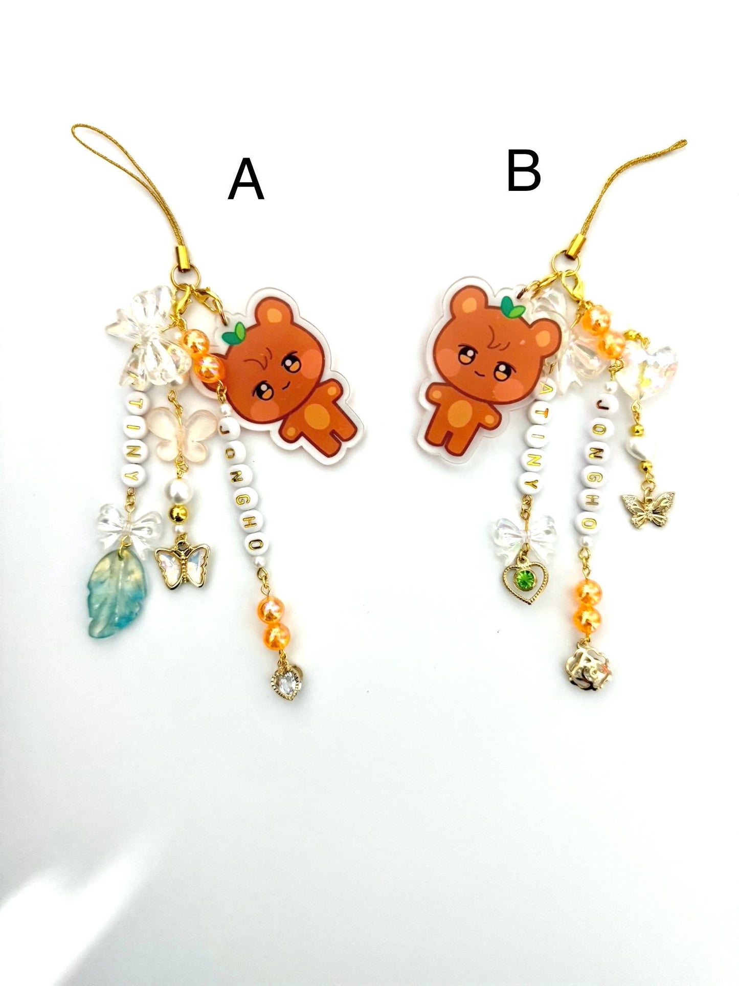 Ateez Lightstick/phone charms with Aniteez characters