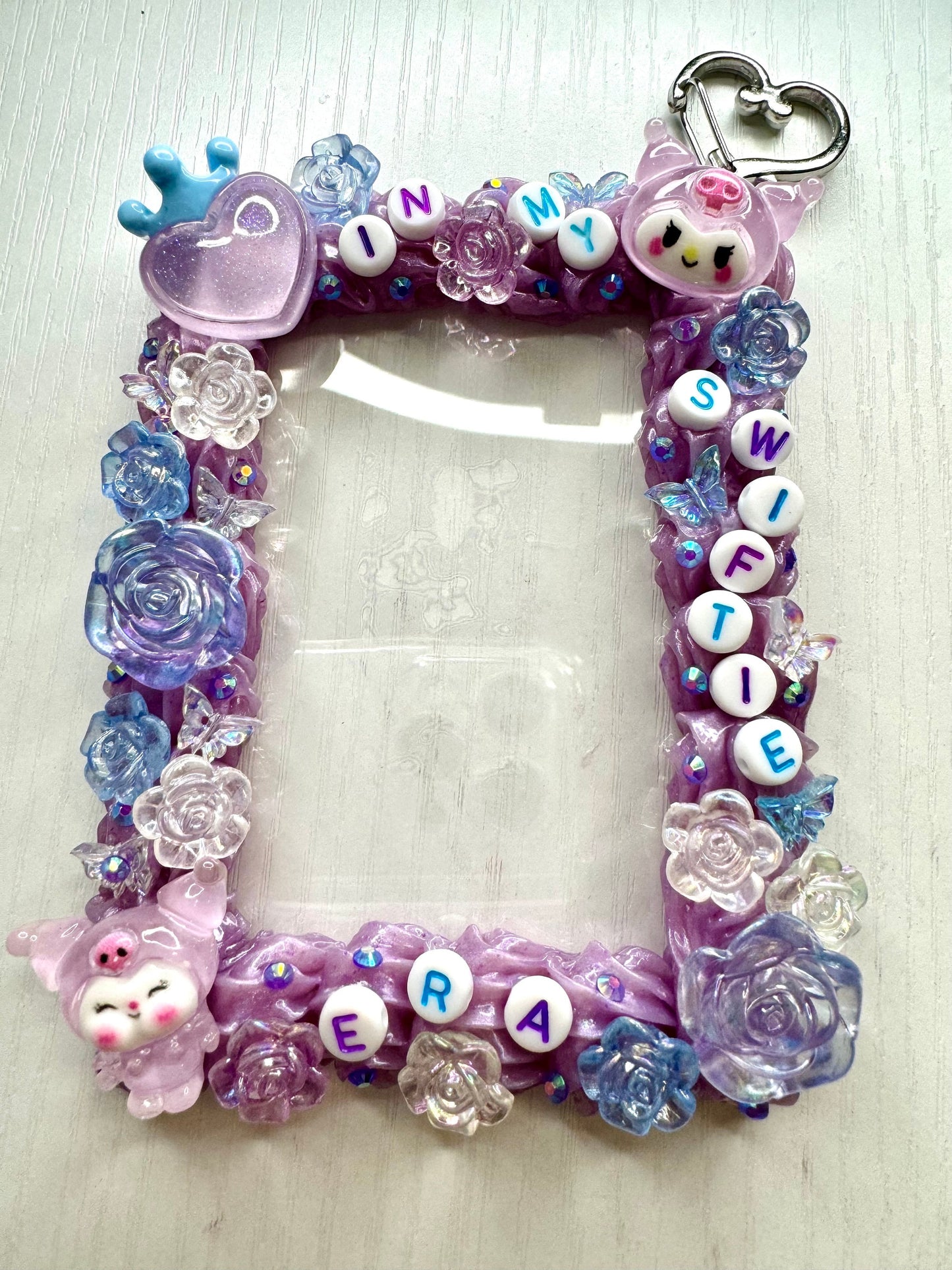 Custom Decoden Toploader: Handmade Photo Card Holder