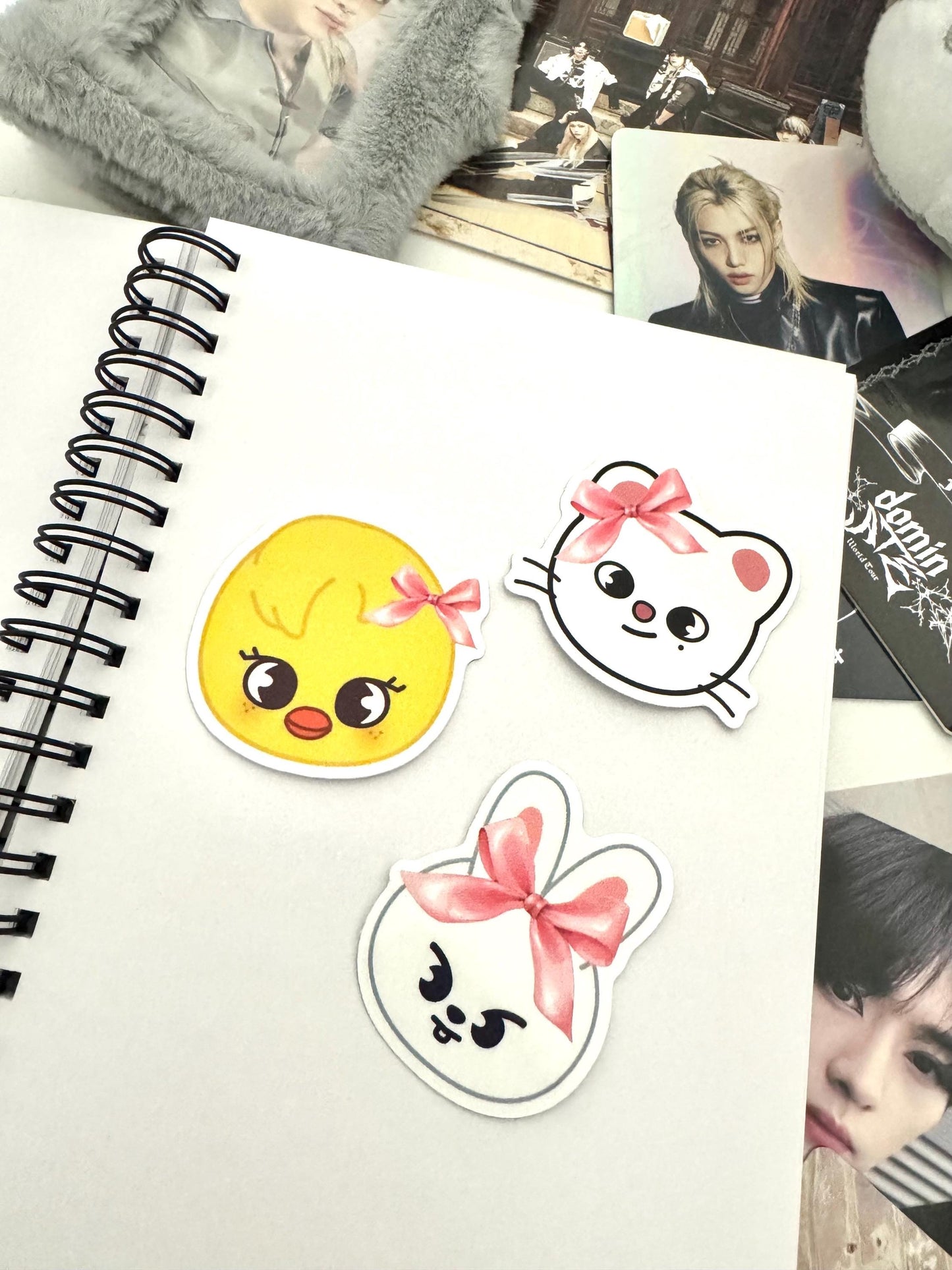 Stray Kids Skzoo Sticker Pack: OT8 Bow Stickers