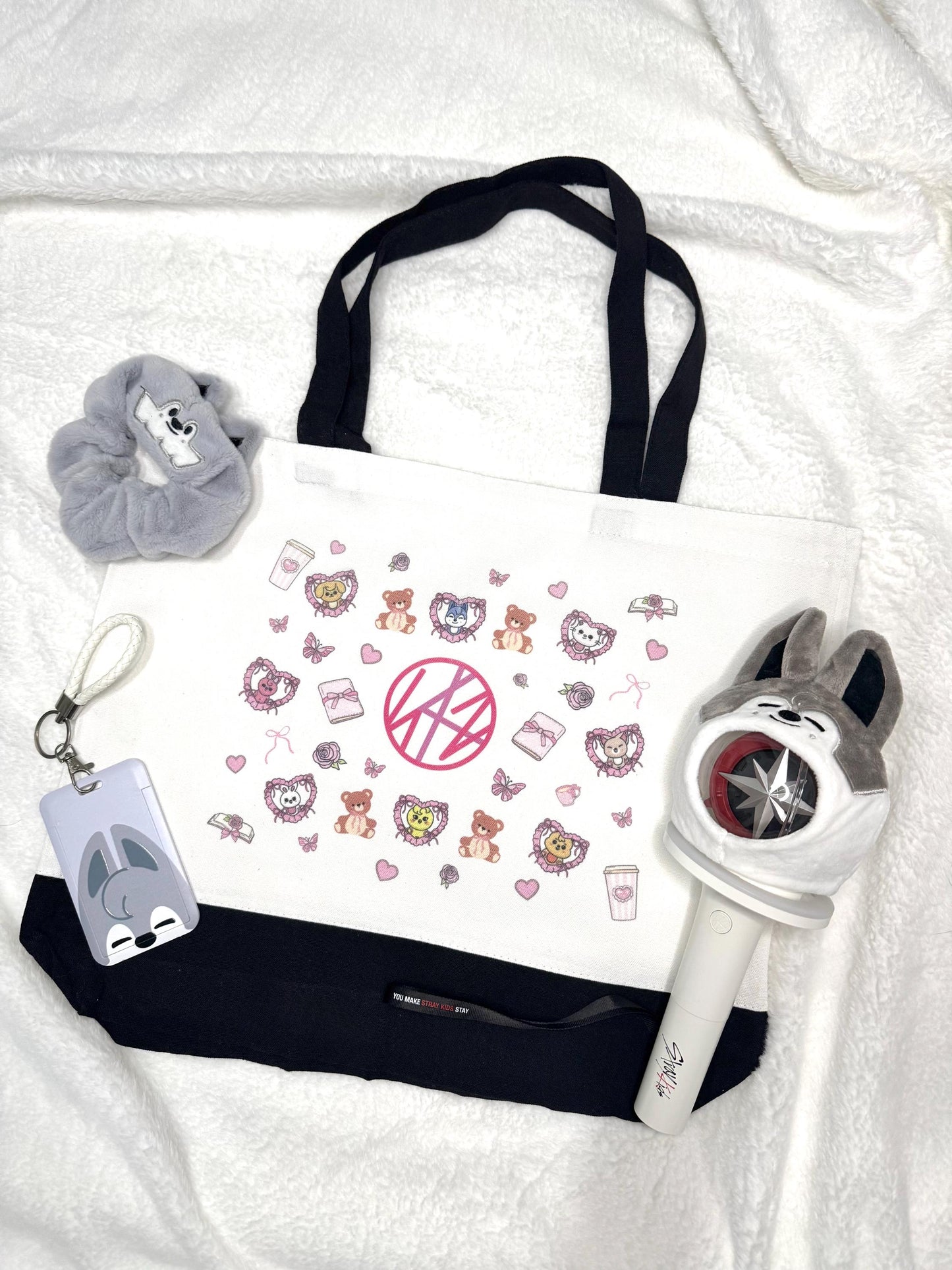 Stray Kids SKZOO Coquette Tote Bag