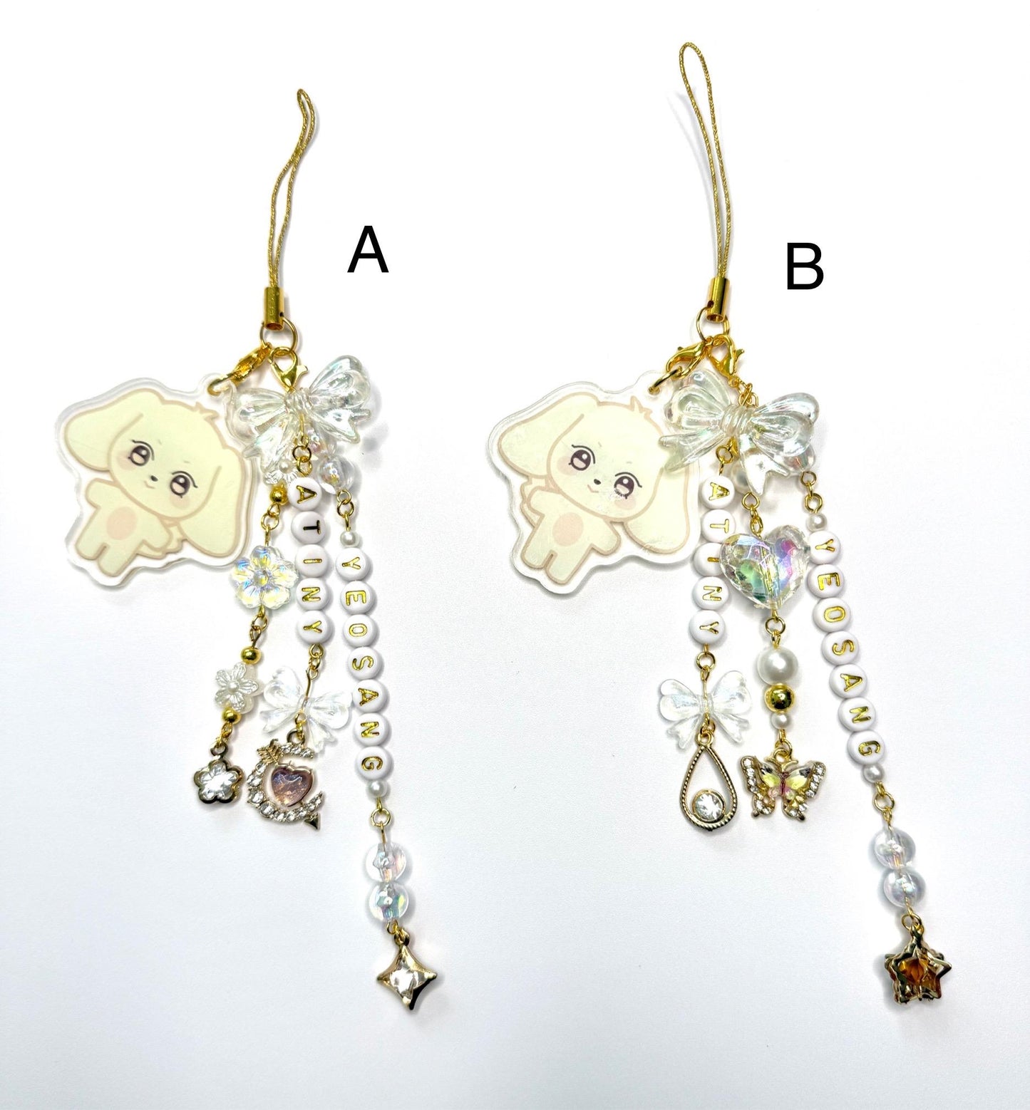 Ateez Lightstick/phone charms with Aniteez characters