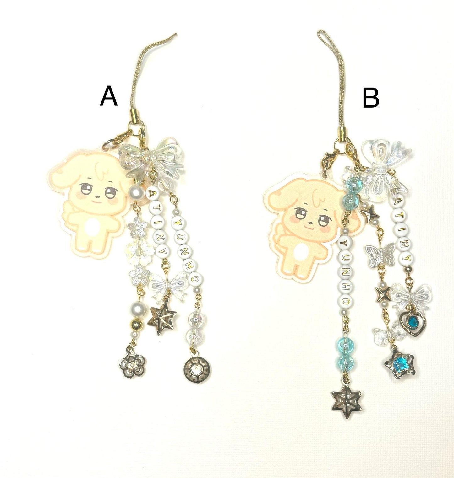 Ateez Lightstick/phone charms with Aniteez characters