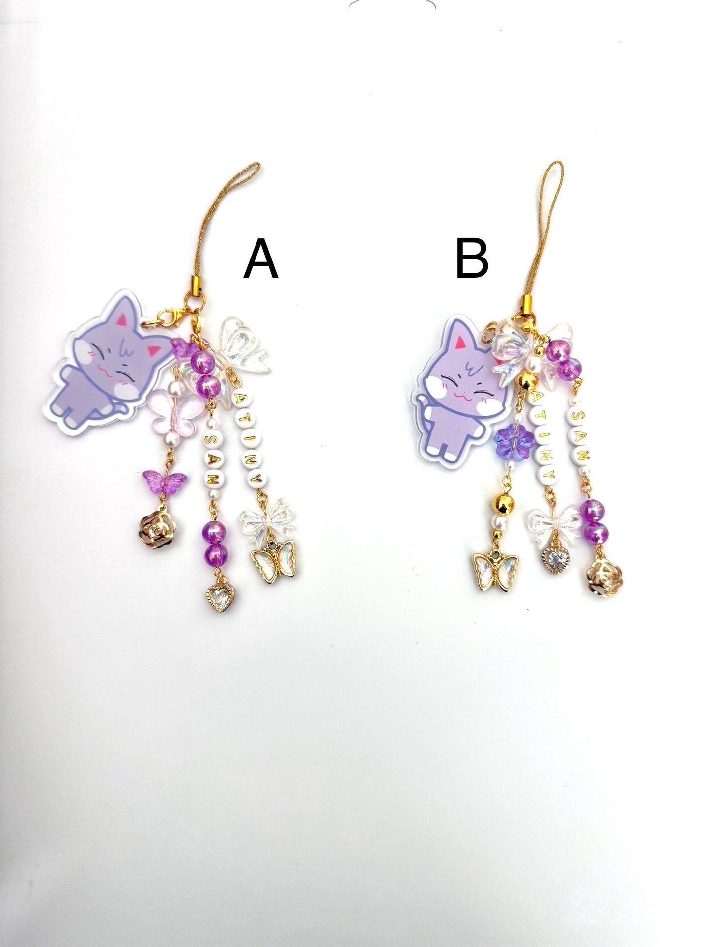 Ateez Lightstick/phone charms with Aniteez characters