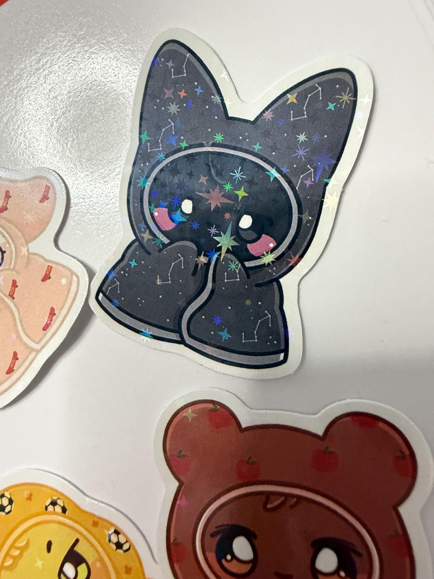 Ateez OT8 Cozy Blanket Sticker Pack: Holographic Star Vinyl