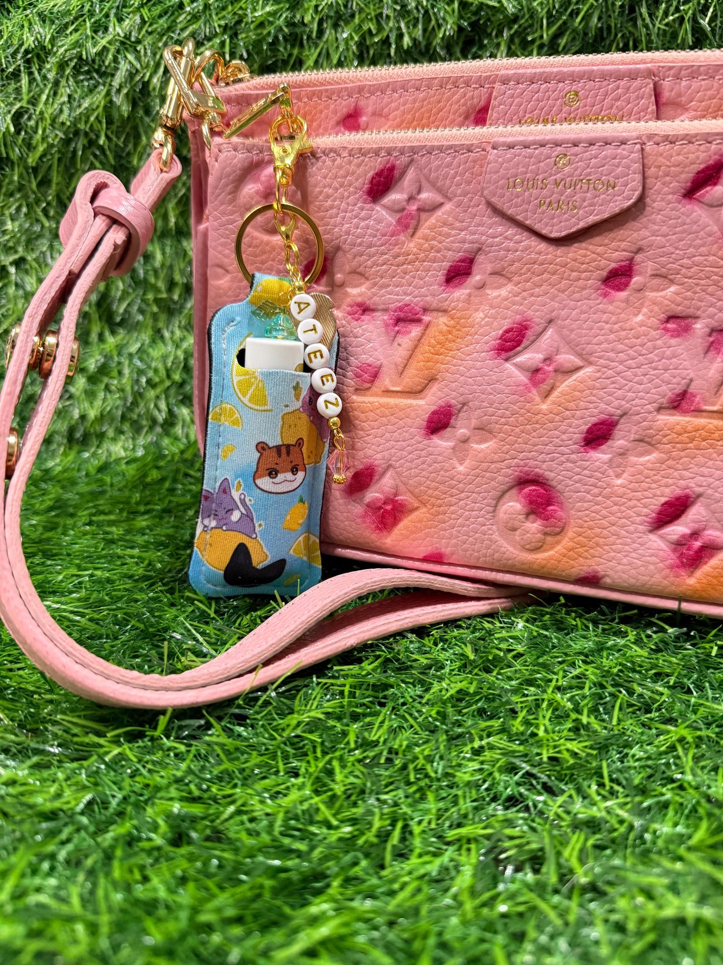 Ateez Aniteez Lemondrop Lip Balm Holder: K-Pop Atiny Gift