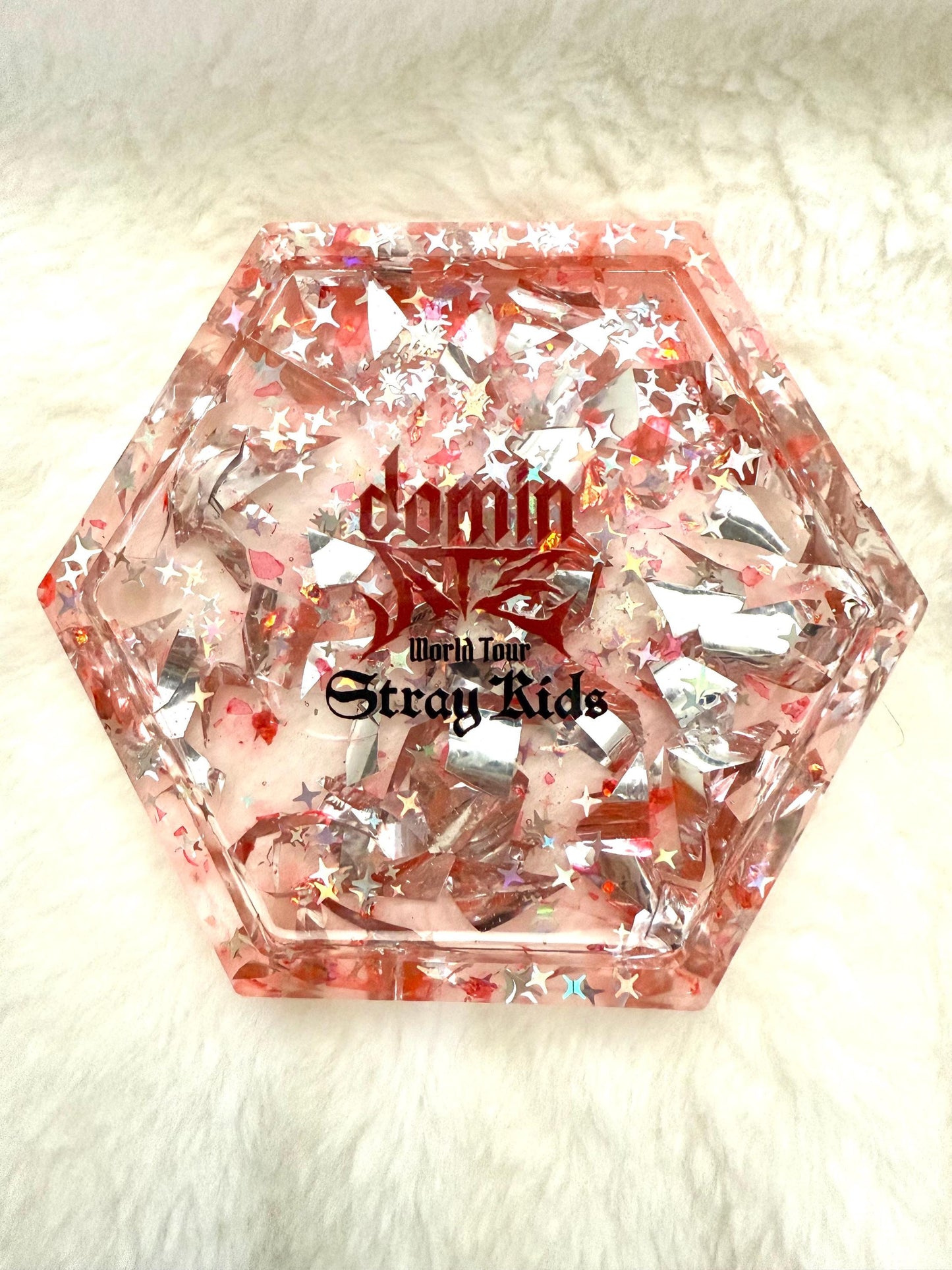 Stray Kids Dominate Concert Confetti Trinket Tray/Coaster