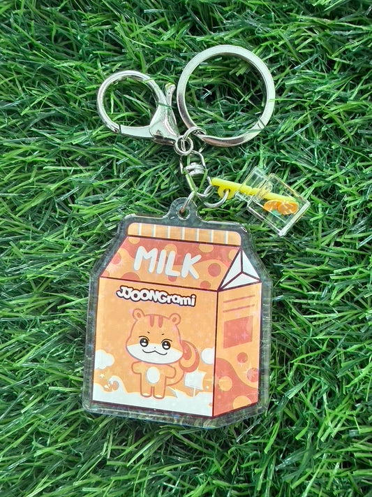 Ateez Aniteez Milk Keychain