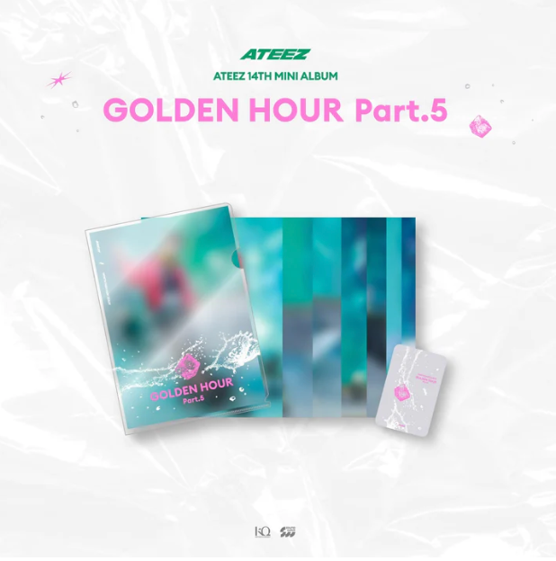 PRE-ORDER: ATEEZ - GOLDEN HOUR : PART.5 POP UP OFFICIAL MD L-HOLDER PHOTO SET