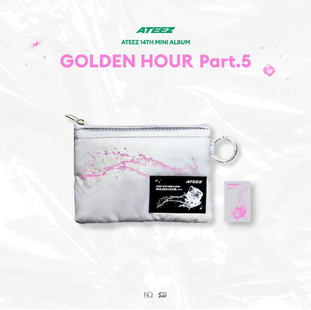 PRE-ORDER: ATEEZ - GOLDEN HOUR : PART.5 POP UP OFFICIAL MD MINI POUCH