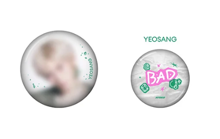 PRE-ORDER: ATEEZ - GOLDEN HOUR : PART.5 POP UP OFFICIAL MD CAN BADGE SET