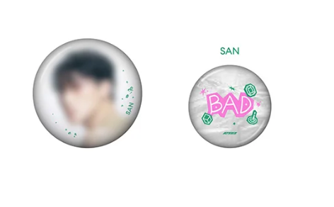 PRE-ORDER: ATEEZ - GOLDEN HOUR : PART.5 POP UP OFFICIAL MD CAN BADGE SET