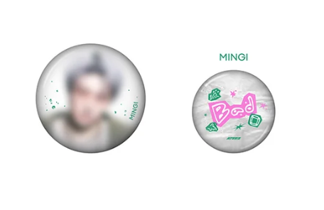 PRE-ORDER: ATEEZ - GOLDEN HOUR : PART.5 POP UP OFFICIAL MD CAN BADGE SET