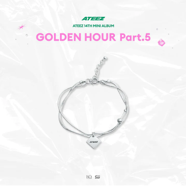 PRE-ORDER: ATEEZ - GOLDEN HOUR : PART.5 POP UP OFFICIAL MD 925 SILVER BRACELET