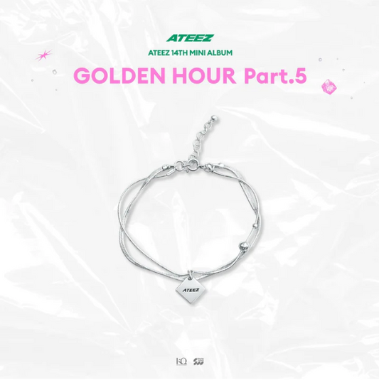 PRE-ORDER: ATEEZ - GOLDEN HOUR : PART.5 POP UP OFFICIAL MD 925 SILVER BRACELET