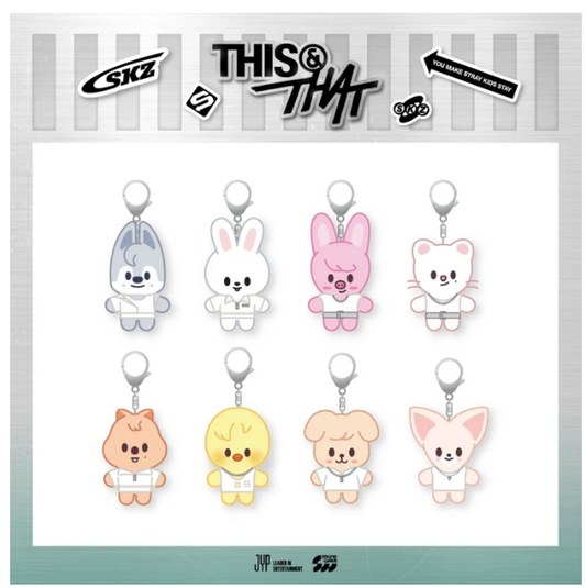 PRE-ORDER: STRAY KIDS - THIS & THAT POP UP OFFICIAL MD SKZOO COSTUME PLUSH KEYRING