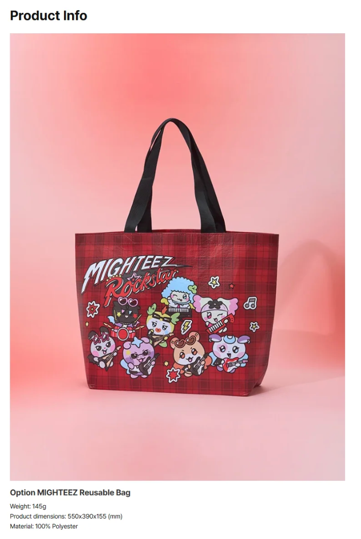 PRE-ORDER: ATEEZ - MIGHTEEZ ROCK THE STAGE POP UP OFFICIAL MD REUSABLE BAG