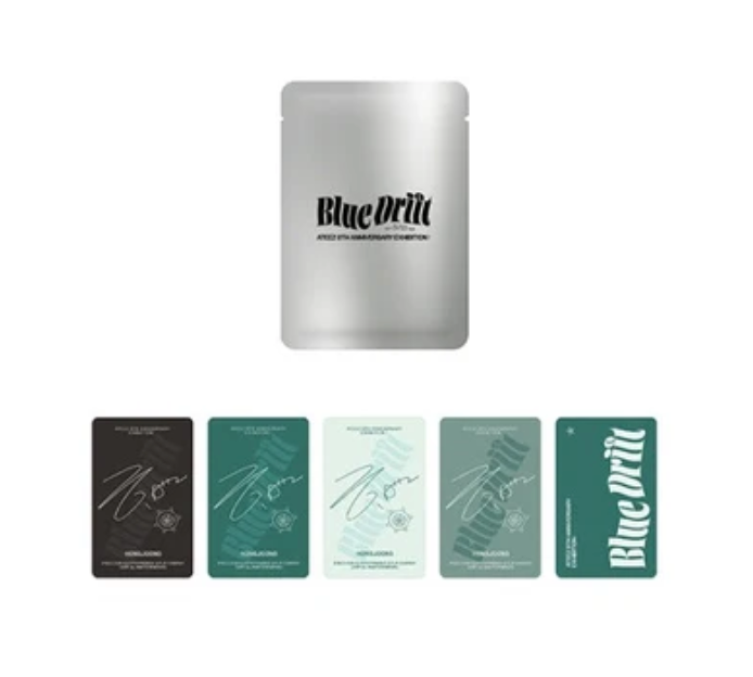 PRE-ORDER: ATEEZ - 8TH ANNIVERSARY EXHIBITION: BLUE DRIFT OFFICIAL MD RANDOM PHOTOCARD PACK