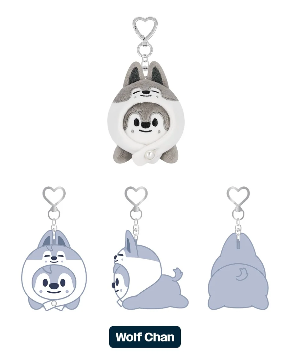 PRE-ORDER: STRAY KIDS - dominATE : celebrATE WORLD TOUR OFFICIAL MD SKZOO KEYRING LYING VER