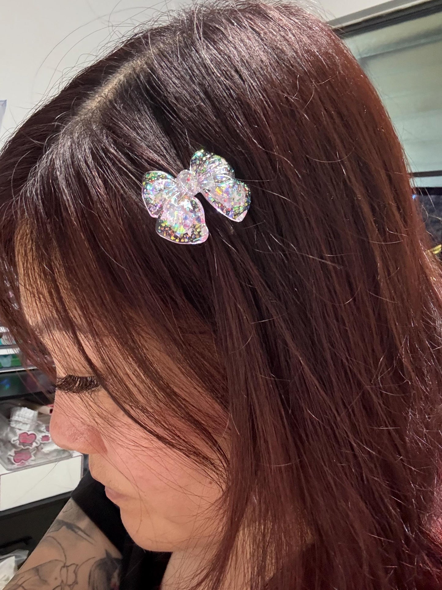 SKZ - Stray Kids - Concert Streamers (Confetti) Hair Bow with Glitter