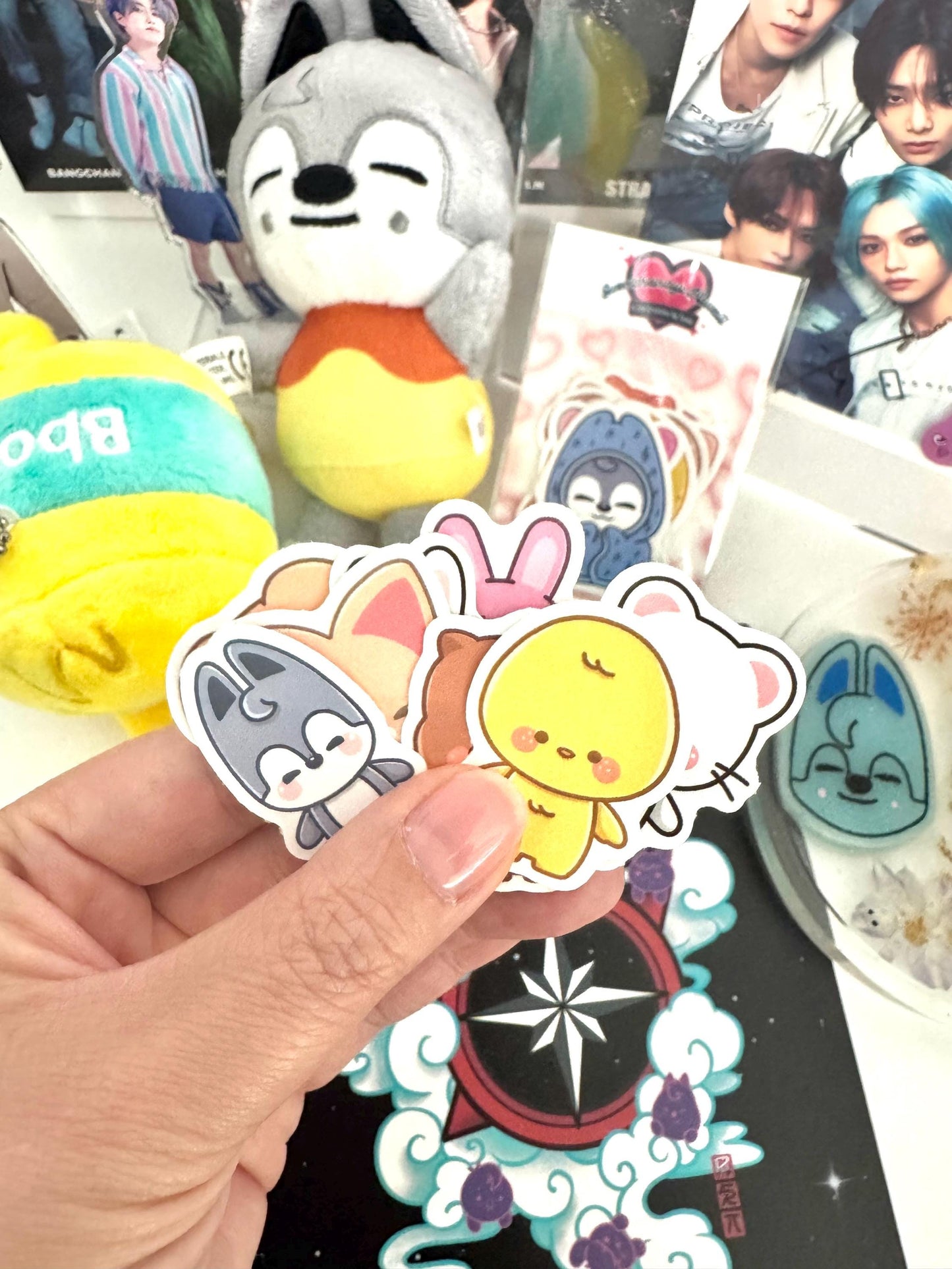 Stray Kids OT8 Cute Baby Sticker Pack