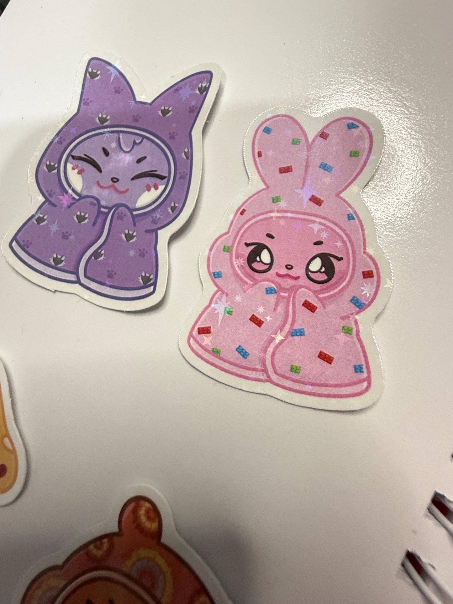 Ateez OT8 Cozy Blanket Sticker Pack: Holographic Star Vinyl