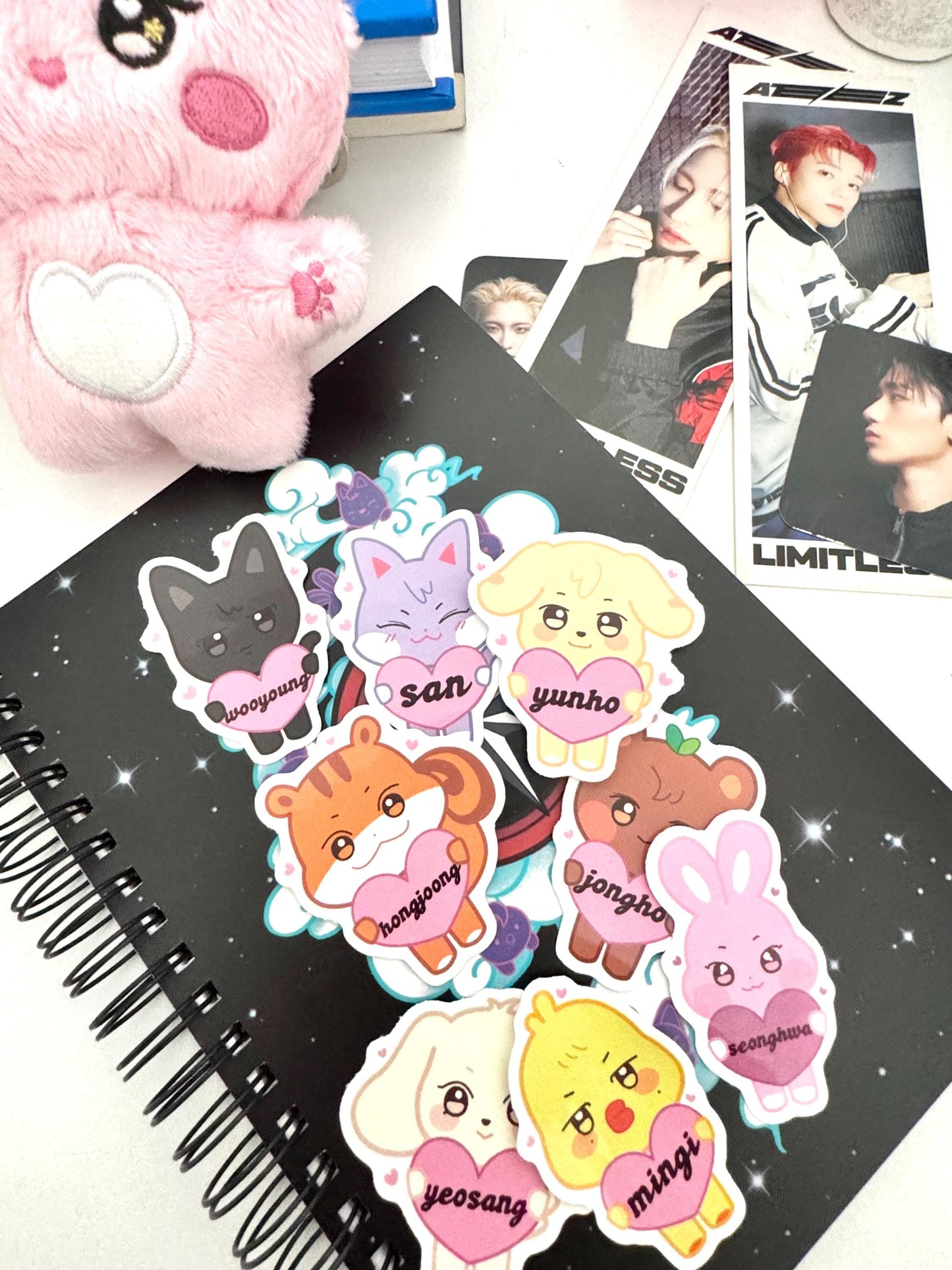 Ateez Aniteez OT8 Sticker Pack