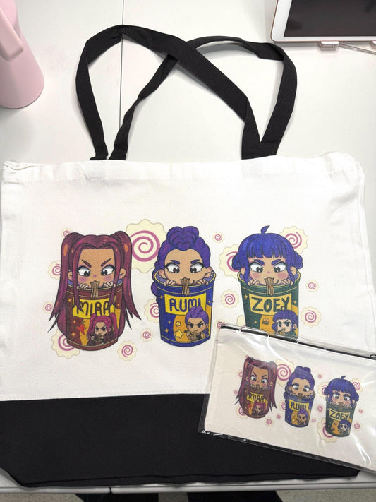 Hunter/x K-pop Demon Hunters Ramen Tote