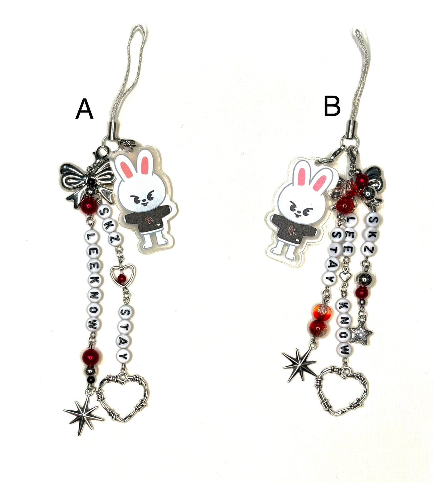 Stray Kids Lightstick/phone charms with Skzoo characters