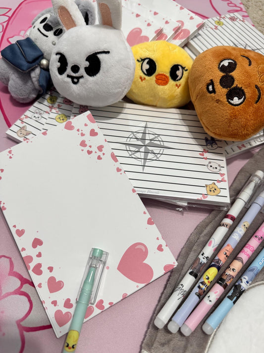 Stray Kids Cute Heart & Head SKZOO Note Cards