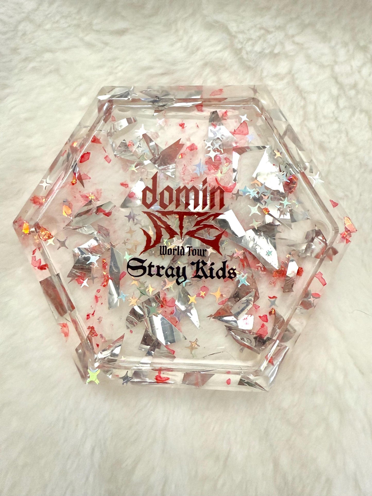 Stray Kids Dominate Concert Confetti Trinket Tray/Coaster