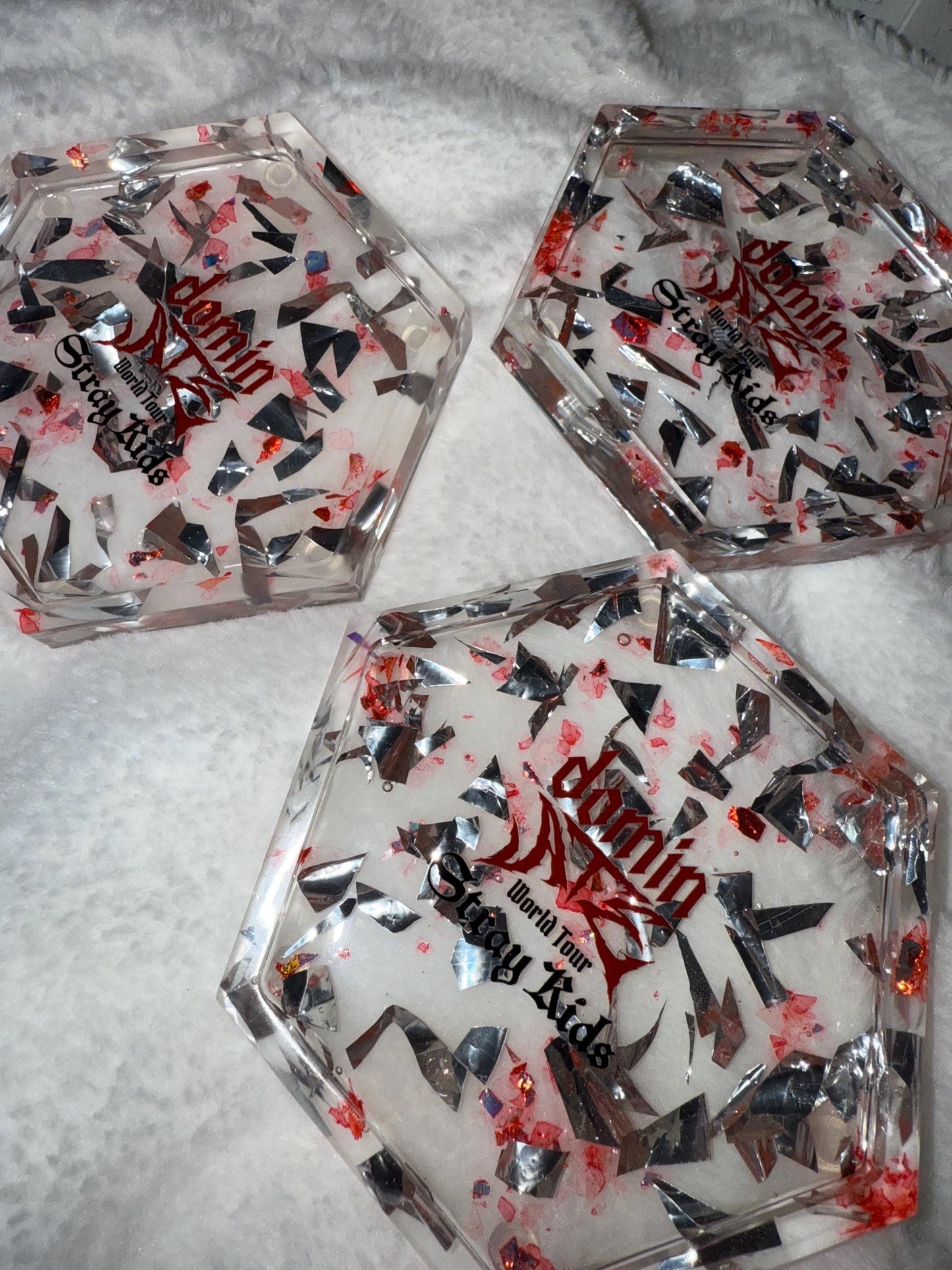 Stray Kids Dominate Concert Confetti Trinket Tray/Coaster